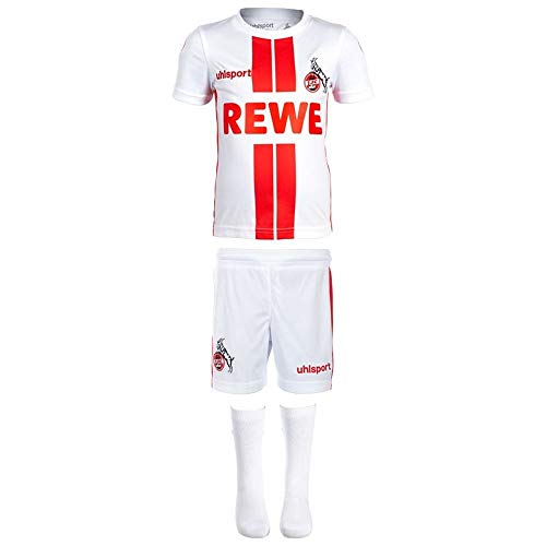 uhlsport 1. FC Köln Heim Mini Kit 2020 2021 Sponsor Logo Kinder Gr 80-86 von uhlsport