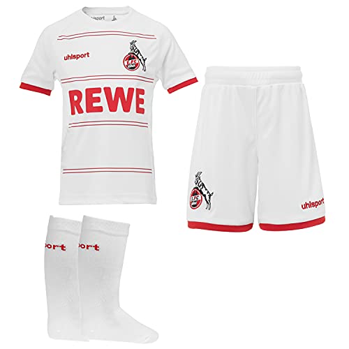 uhlsport 1. FC Köln Minikit Home 2021/2022 Kleinkinder weiß/rot, 80/86 von uhlsport