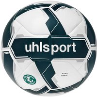 uhlsport Attack Addglue for the planet Spielball weiß/dunkelgrün/silber 4 von uhlsport