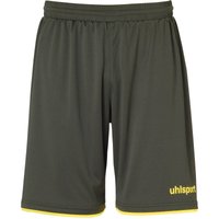 uhlsport Club Fußball Shorts dark olive/fluo gelb M von uhlsport