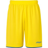 uhlsport Club Fußball Shorts limonengelb/azurblau 164 von uhlsport