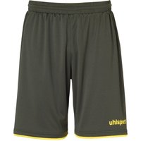 uhlsport Club Fußball Shorts dark olive/fluo gelb 116 von uhlsport