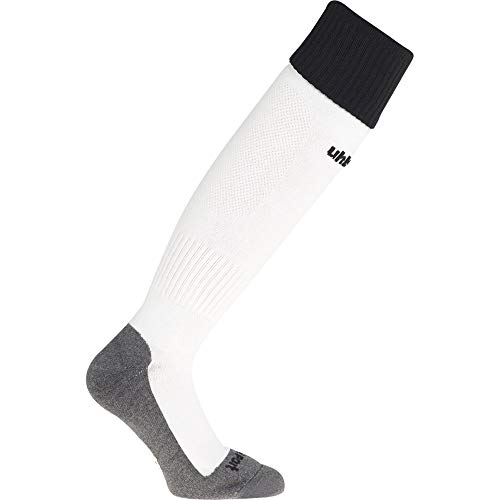 uhlsport Herren Stutzenstrumpfe Club Stutzenstrumpfe, Weiß/Schwarz, 45-47, 100380702 von uhlsport