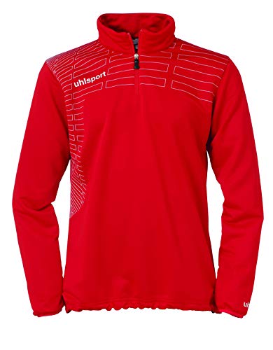 uhlsport Damen Pullover Match 1/4 Zip Top, Rot/Weiß, XL von uhlsport