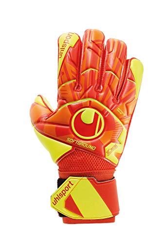 uhlsport Herren Dynamic Impulse Soft Flex Frame Handschuhe, Dynamic orange/Fluo gelb/, 8, 101114601 von uhlsport