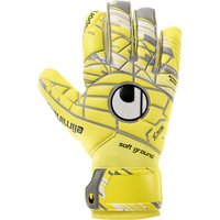 uhlsport ELM UNLIMITED SOFT HN (Half Negative Cut) COMP LITE fluo gelb/griffin grau 9 von uhlsport