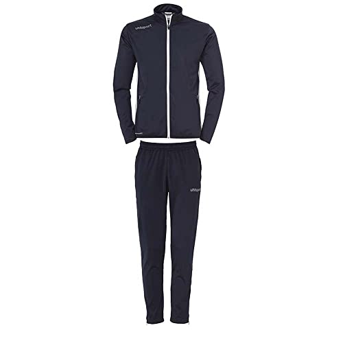 uhlsport ESSENTIAL Classic Trainingsanzug für Herren, Jugendliche & Kinder, klassischer Sport-Anzug, Jogging-Anzug, Jogging-Hose & Jacke, Tracksuit, Navy / White, 3XL von uhlsport