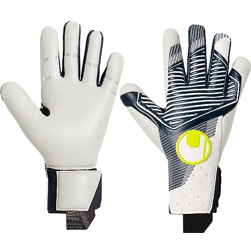 uhlsport Equipment - Torwarthandschuhe Powerline Horizon Absolutgrip+ HN #338 TW-Handschuhe weissblaugelb 8,5 von uhlsport