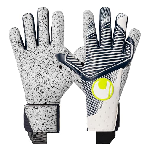 uhlsport Equipment - Torwarthandschuhe Powerline Horizon Supergrip+ HN #338 TW-Handschuhe weissblaugelb 9 von uhlsport