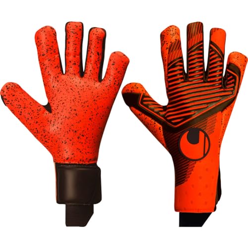 uhlsport Equipment - Torwarthandschuhe Supergrip+ HN Maignan #353 TW-Handschuhe orangeschwarz 7,5 von uhlsport