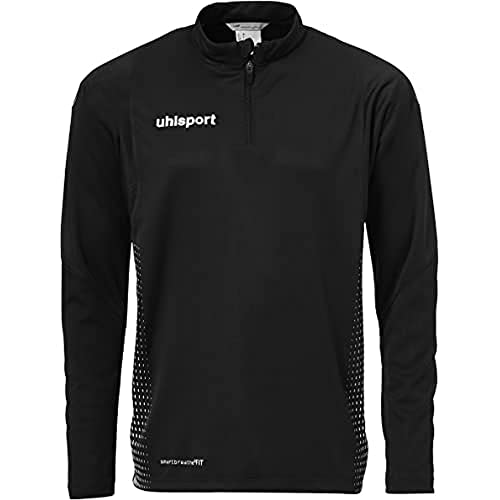 Uhlsport Herren Score 1/4 Zip Top Sweatshirt, schwarz/Weiß, XL von uhlsport