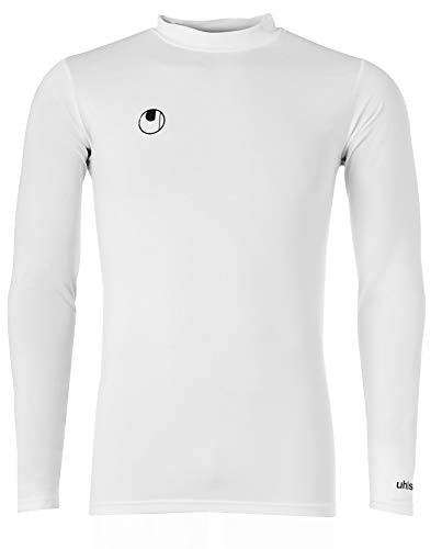 uhlsport Kinder Distinction Colors Langarm-Unterhemd, weiß, 116 von uhlsport