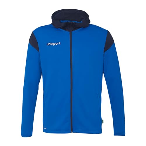 uhlsport Unisex Squad 27 Track Hood Sport-Jacke, Azurblau/Marine, S EU von uhlsport