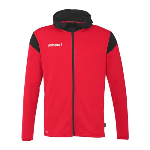 uhlsport Unisex Squad 27 Track Hood Sport-Jacke, Rot/Schwarz, S EU von uhlsport