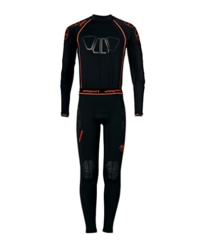 uhlsport Fußball - Teamsport Textil - TW-Overalls Bionikframe Bodysuit schwarzorange 2XL von uhlsport