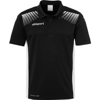 uhlsport GOAL Poloshirt Kinder schwarz/weiss 152 von uhlsport