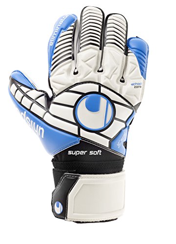uhlsport Handschuhe Eliminator Soft HN COMP, weiß/Schwarz/Energy blau, 10.5 von uhlsport