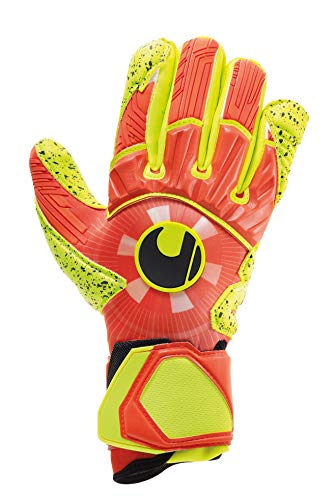 uhlsport Herren Dynamic Impulse Supergrip Handschuhe, Dynamic orange/Fluo gelb/, 7, 101113801 von uhlsport
