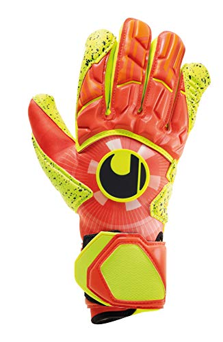 uhlsport Herren Dynamic Impulse Supergrip Handschuhe, Dynamic orange/Fluo gelb/, 8.5, 101114001 von uhlsport