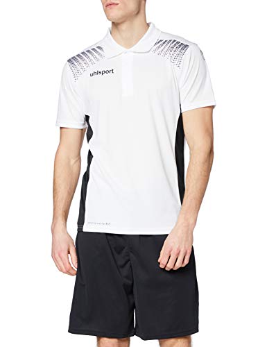 Uhlsport Herren Goal Polo Shirt T, weiß/Schwarz, 3XL von uhlsport
