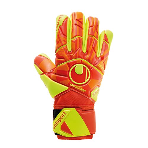 uhlsport Herren Impulse Absolutgrip Handschuhe, Dynamic orange/Fluo gelb, 11 von uhlsport