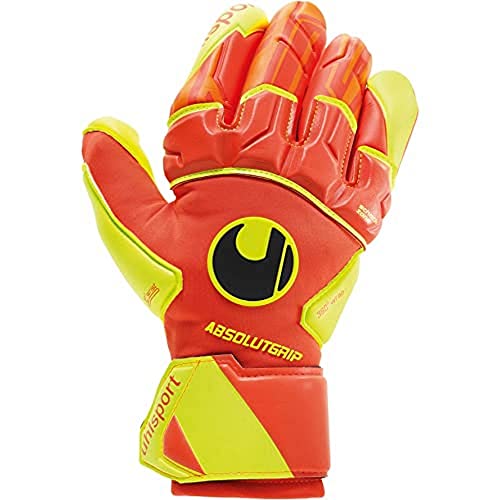 uhlsport Herren Impulse Absolutgrip Reflex Handschuhe, Dynamic orange/Fluo gelb, 10 von uhlsport