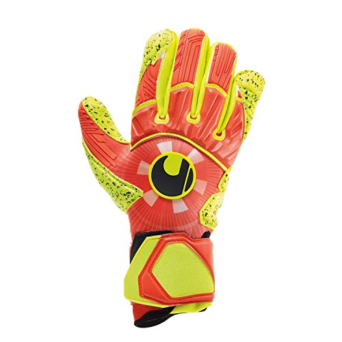 uhlsport Herren Impulse Supergrip Handschuhe, Dynamic orange/Fluo gelb, 11 von uhlsport