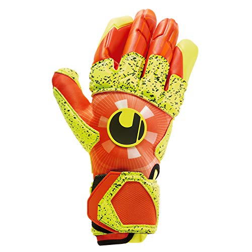 uhlsport Herren Impulse Supergrip Reflex Handschuhe, Dynamic orange/Fluo gelb, 11 von uhlsport