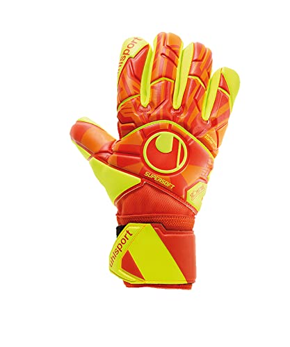 uhlsport Herren Impulse Supersoft Handschuhe, Dynamic orange/Fluo gelb, 8.5 von uhlsport