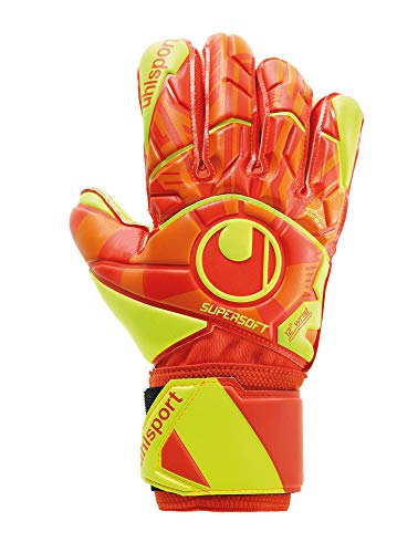 uhlsport Herren Impulse Supersoft Handschuhe, Dynamic orange/Fluo gelb, 9 von uhlsport