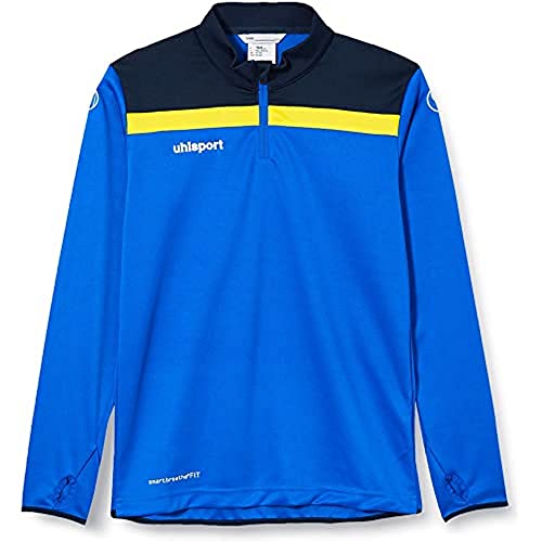 uhlsport Herren Offense 23 1/4 Zip Top Sweatshirt, azurblau/Marine/limonenge, L von uhlsport