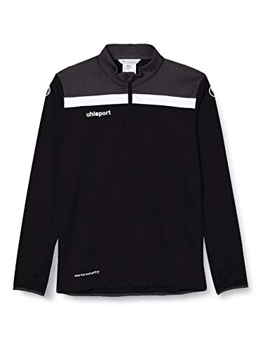uhlsport Herren Offense 23 1/4 Zip Top Sweatshirt, schwarz/Anthra/Weiß, S von uhlsport