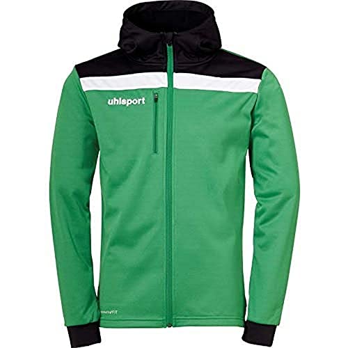 uhlsport Herren Offense 23 Multi Hood Jacke, grün/Schwarz/Weiß, L von uhlsport