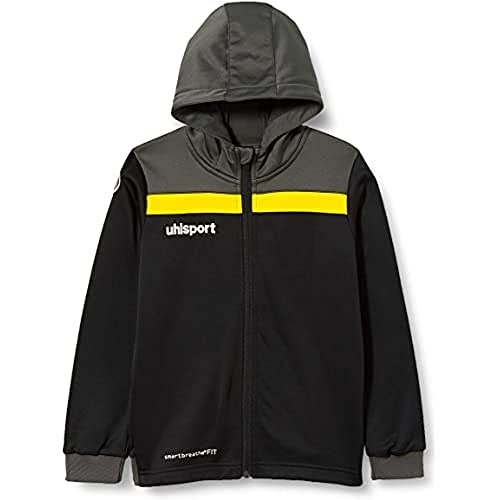 uhlsport Herren Offense 23 Multi Hood Jacke, schwarz/Anthra/limonengel, XL von uhlsport