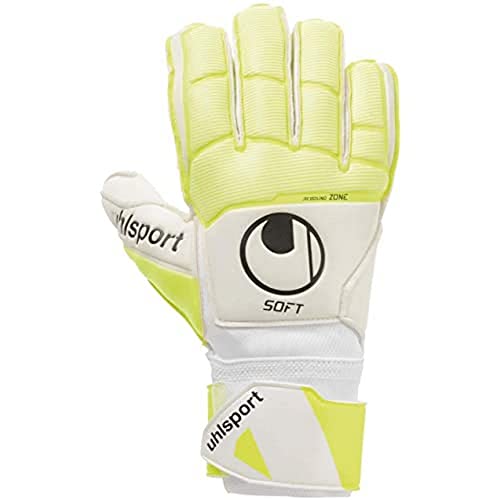 uhlsport Herren Pure Alliance Soft Flex Frame Handschuhe, weiß/Fluo gelb/Schwarz, XL von uhlsport