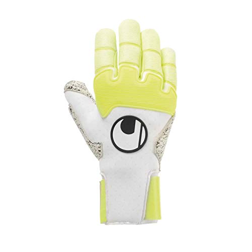 uhlsport Herren Pure Alliance Supergrip+ Reflex Handschuhe, weiß/Fluo gelb/Schwarz, 9.5 von uhlsport