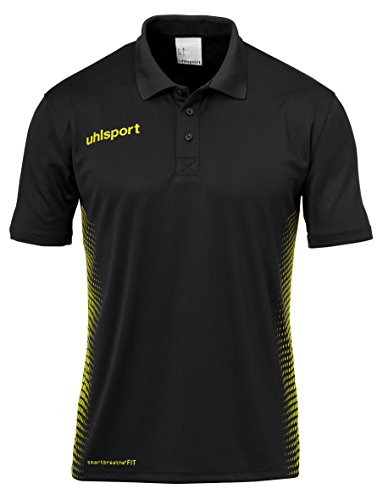 uhlsport Herren Score Polo Shirt Poloshirt, schwarz/Fluo gelb, M von uhlsport