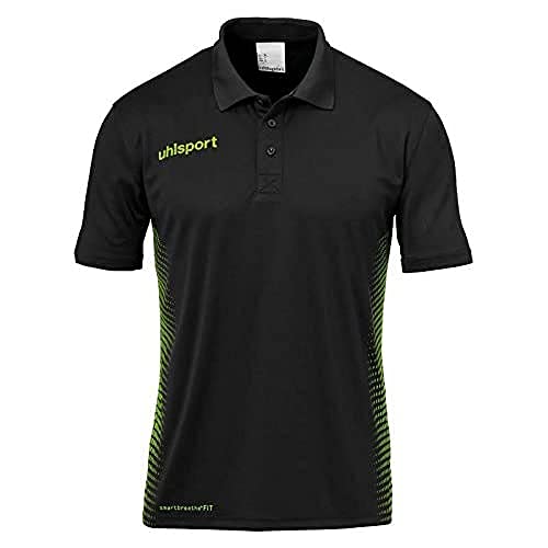 uhlsport Herren Score Polo Shirt Poloshirt, schwarz/Fluo grün, S von uhlsport