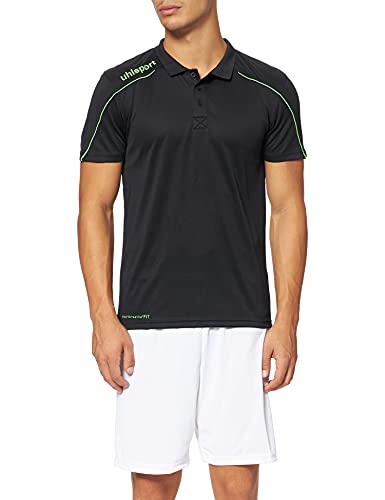 uhlsport Herren Stream 22 Polo, schwarz/Fluo grün, L von uhlsport