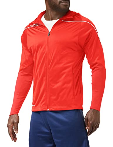 uhlsport Herren Stream 22 Track Hood Jacke, rot/Weiß, M von uhlsport