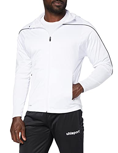 uhlsport Herren Stream 22 Track Hood Jacke, weiß/Schwarz, XXXL von uhlsport