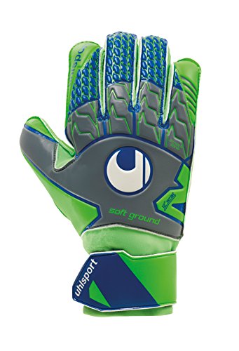 Uhlsport Herren Tensiongreen Soft Pro Torwarthandschuhe, Dark grau/Fluo grün/Marin, 10.5 von uhlsport