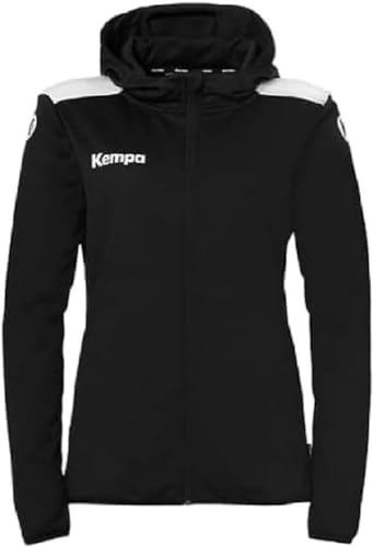 Kempa Handball Emotion 27 Kapuzenjacke Damen Sport-Jacke für Damen und Mädchen mit gefütterter Kapuze - Fleece auf der Innenseite - mit Reißverschlusstaschen von Kempa
