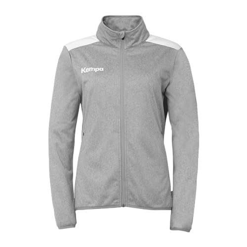 Kempa Damen Emotion 27 Poly Sport-Jacke, Dark Grau Melange/weiß, L EU von Kempa