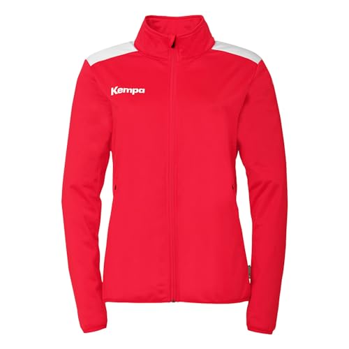 Kempa Damen Emotion 27 Poly Sport-Jacke, Rot/Weiß, L EU von Kempa
