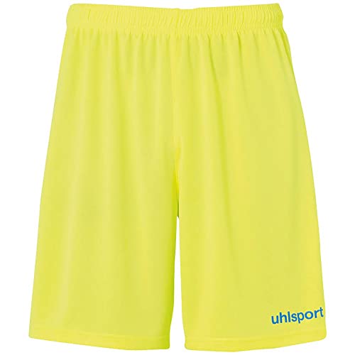 uhlsport Kinder Center Basic Shorts, Fluo gelb/Radar blau, 128 von uhlsport
