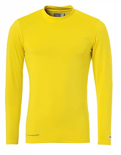 uhlsport Kinder Distinction Colors Langarm-Unterhemd, limonengelb, 116 von uhlsport