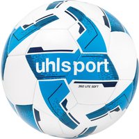 uhlsport Lite Soft 350g Leicht-Fußball 112 - weiß/cyan/marine 5 von uhlsport