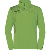 uhlsport Match 1/4-Zip Top Sweatshirt hellgrün/schwarz XXS/XS (140) von uhlsport