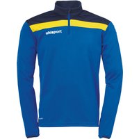 uhlsport Offense 23 1/4-Zip Sweatshirt azurblau/marine/limonenge 164 von uhlsport